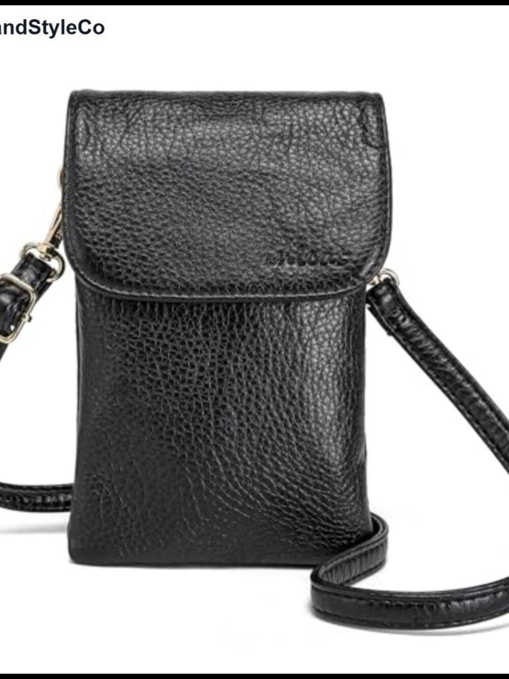 Small Crossbody Bag Faux Leather Multi-Pocket Phone Purse Adjustable Strap